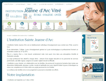 Tablet Screenshot of jeanne-darc-vitre.fr